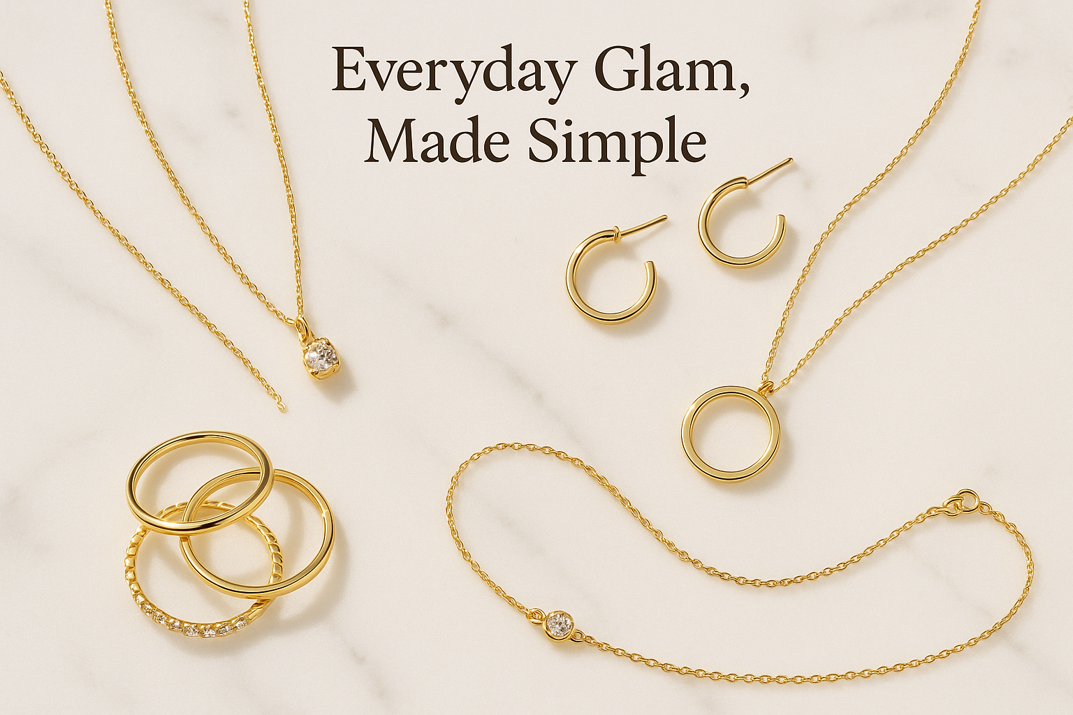 Everyday Glam, Made Simple” artifical jewerly