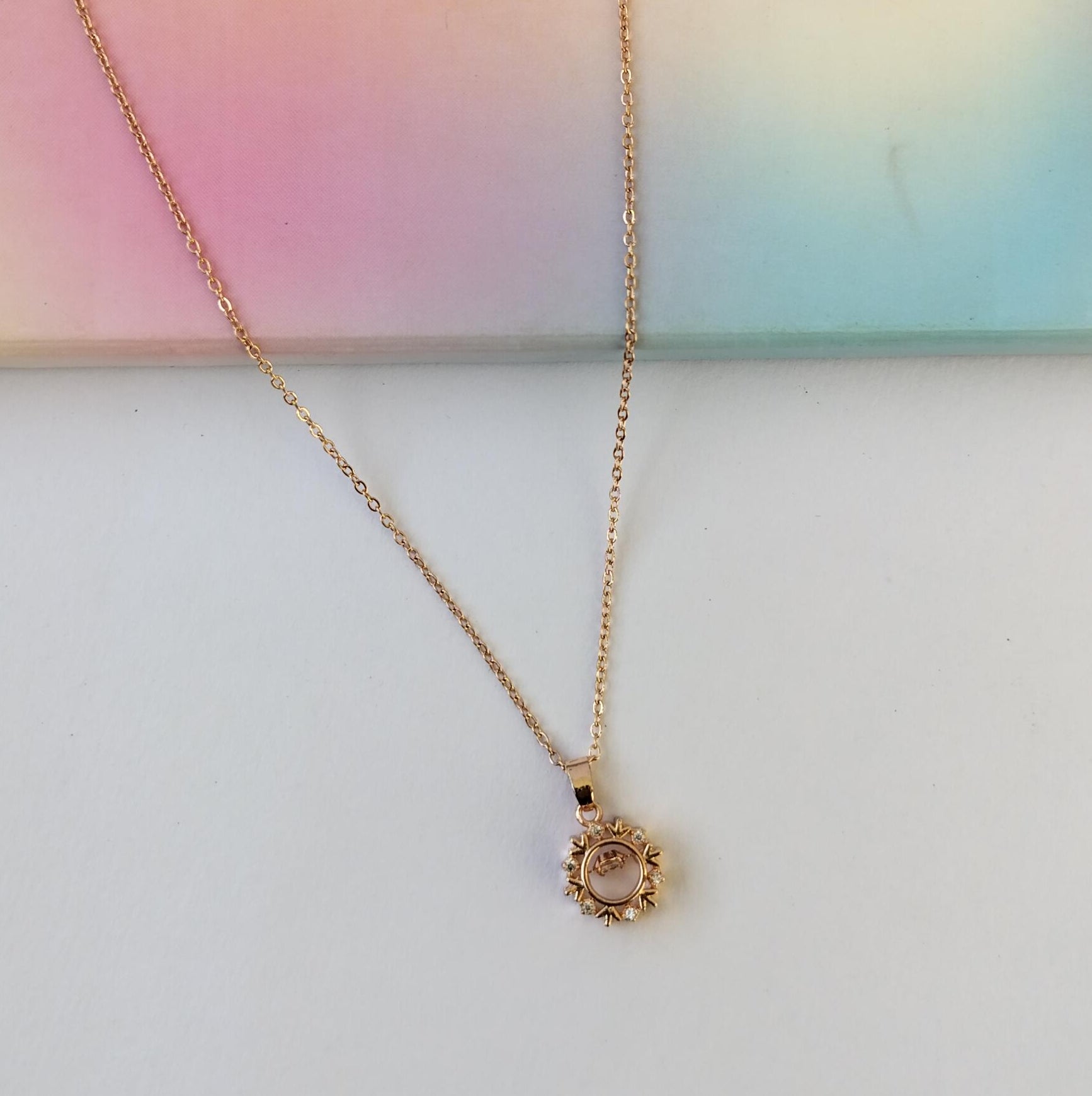 Rose gold necklace