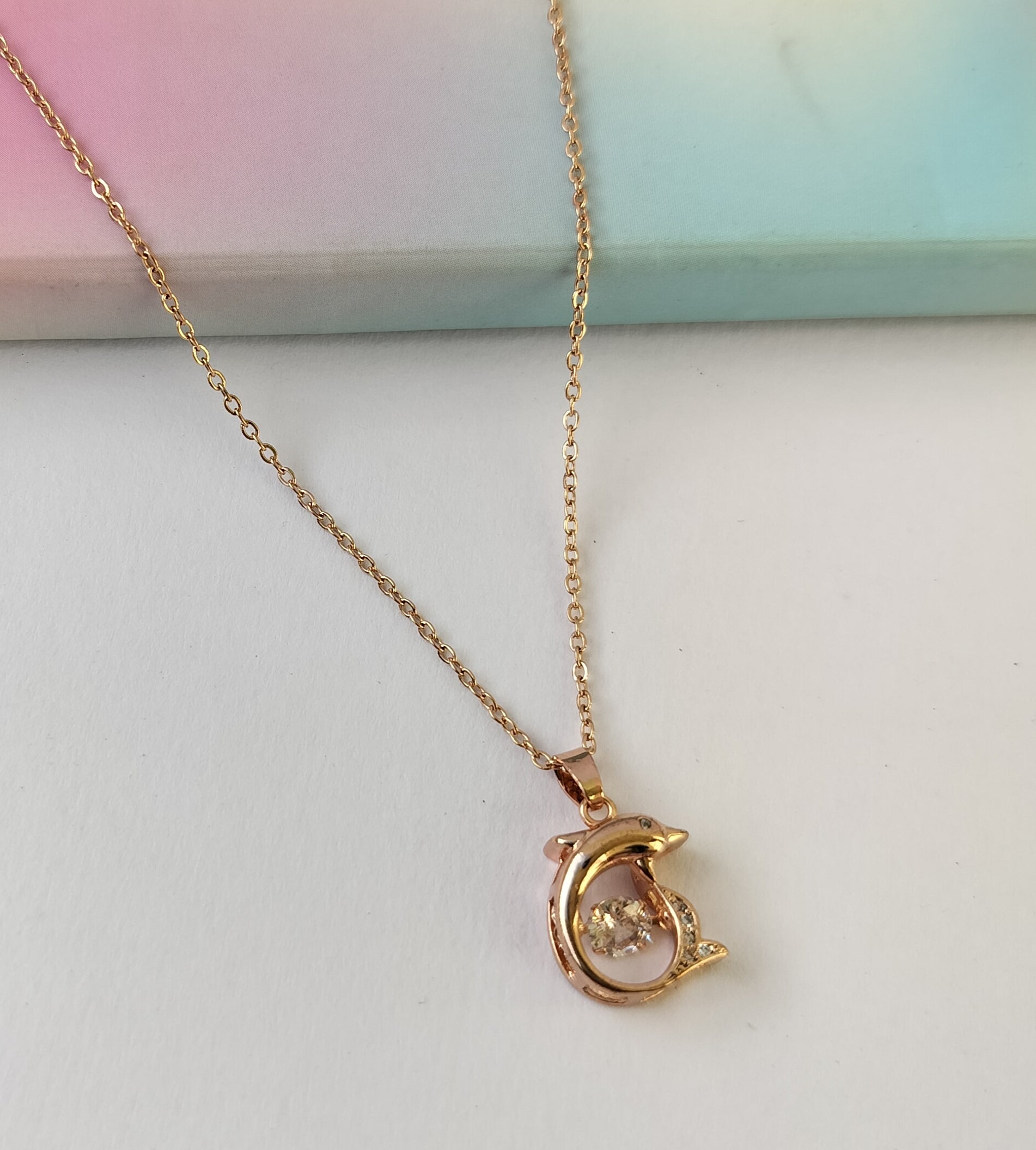 Rose gold necklace